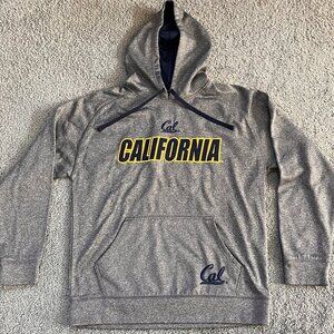 California Berkeley Champion Elite Hoodie Men's Size M, Grey w/Embroidered Logo
